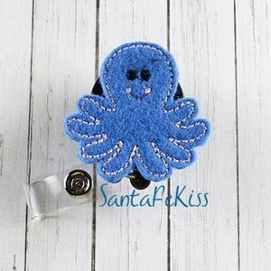 Fun Felt Badge Holder with retractable badge reel